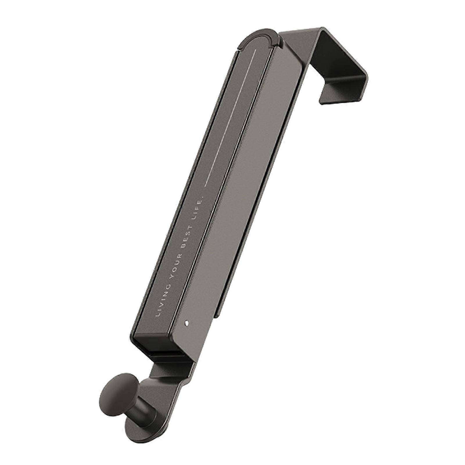 Collapsible Clothes Drying Rack Rustproof Corrosion Resistant Foldable Design No Drill Installation Door Hanger Towel Rack with Retractable Rod