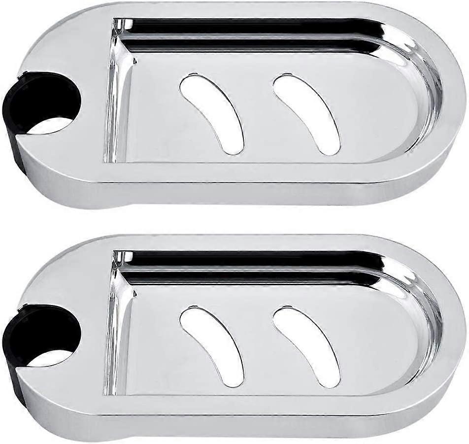 2 Pcs Shower Soap Dish Adjustable Shower Shelf