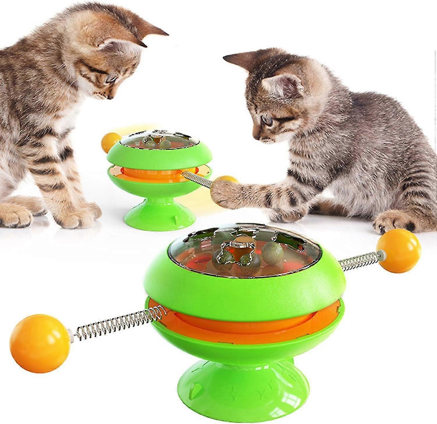 Jouet d’entraînement interactif à l’herbe à chat, jouet interactif de formation de chat à l’herbe à chat, jouets interactifs à l’herbe à chat pour chats adultes d’intérieur, jouet de platine pour chat