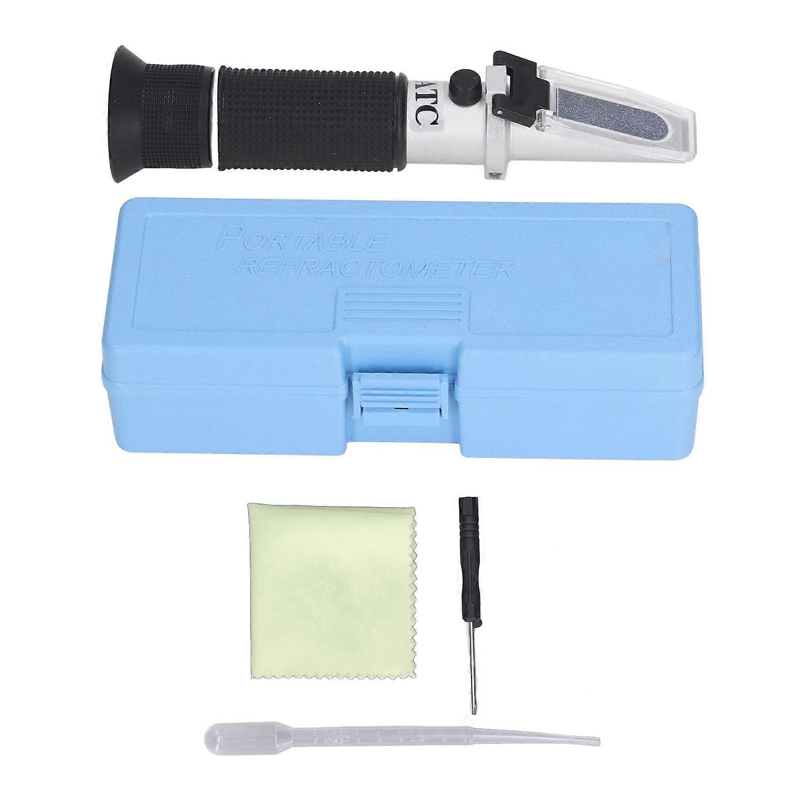0?32% Brix Meter Tester Refractometer Portable Handheld ATC Sugar Refractometer for Beverages