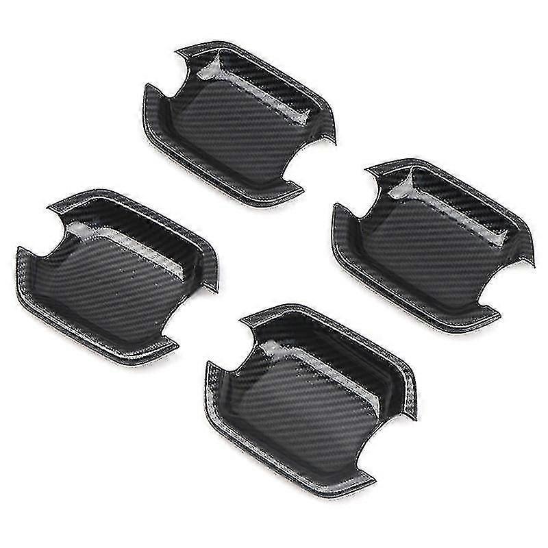 Car Styling Carbon Fiber Pattern Handles Bowls Frame Cover Trim