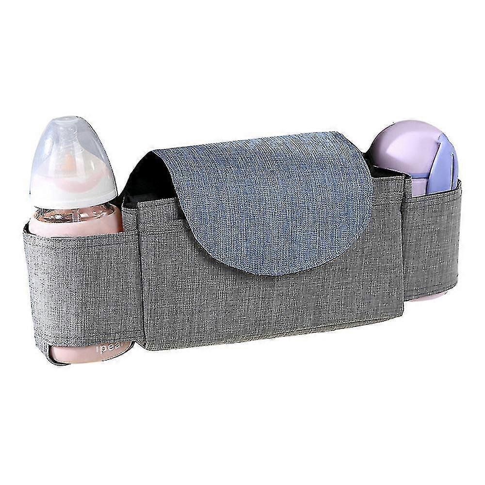 Pram Hanging Bag For Bottle And Cup Storage Bag(gray)