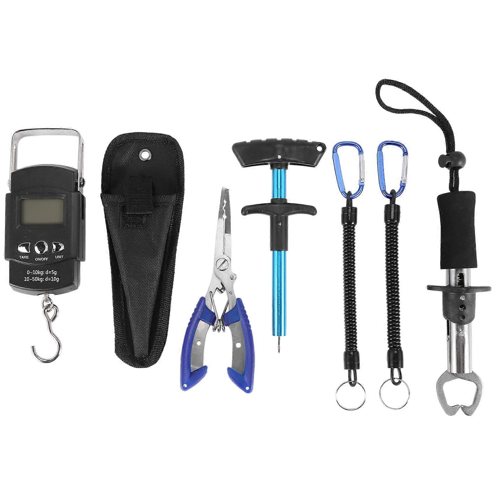 Fish Hook Remover Tools,Handheld Digital Fish Scale Squeeze-Out Fish Gripper Fishing Combo Kit Fish