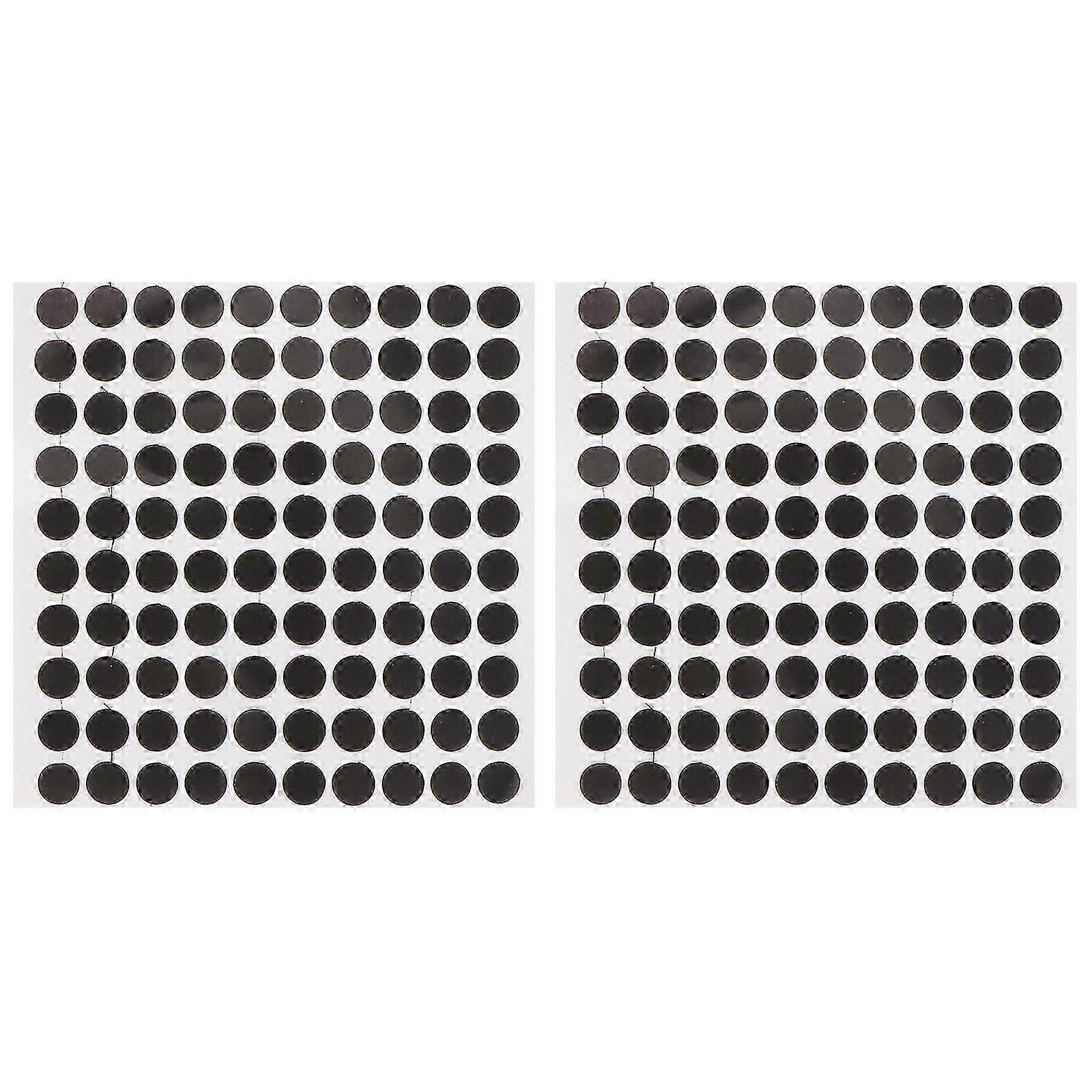 2 Sheets Billiard Table Black Dot Pool Table Marker Dot Billiard Marking Stickers for Club Use
