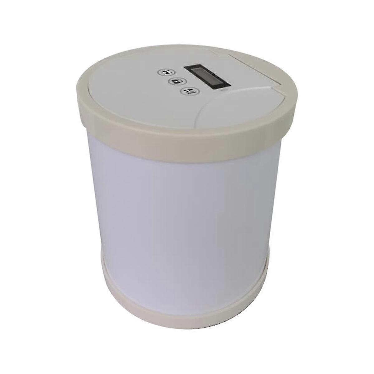 Electronic Time Lock Box Timer Lock Container Multi Function Time Lock Box Bin For Toys Mobile Phones(white)