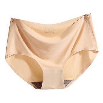 2x Feminino Médio-Invisível Invisível Hipster Cueca L Bege