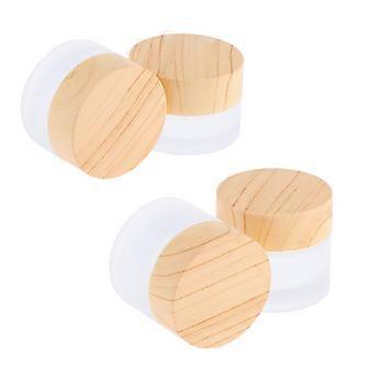 4pcs mini flaske kosmetisk sminke krukke gryte krem leppebalsam beholdere