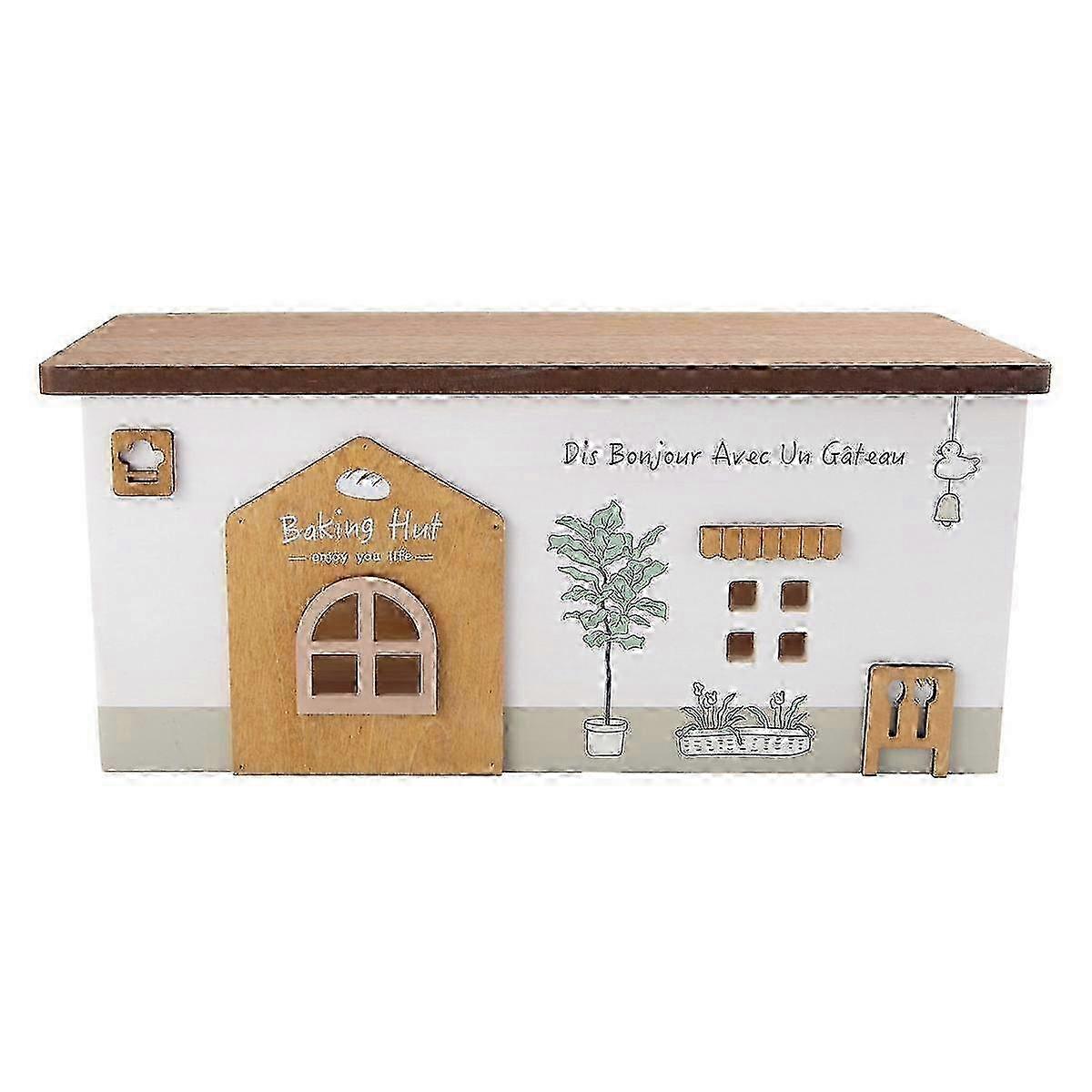Cable Management Box, Wood Extension Cord Organizer, Handmade Power Strip Box For Tv Computer Wire Usb Hub System