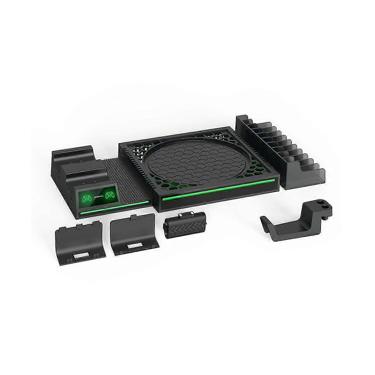 Game Host Cooling Base For Vertical Stand Gamepad Charging Dock For Xsx Accessories