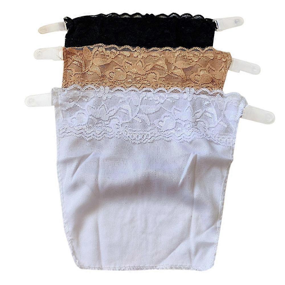 3 stk spalting trygt snap-on mock camisole blonder pustende elastisk for kvinner