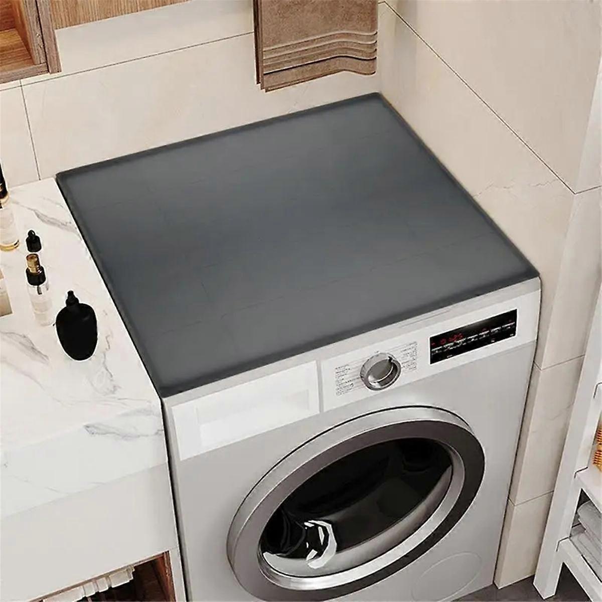 Torktumlare för toppen av torktumlaren Silikon Tvättmaskin Torktumlare Lock Topp Tvättmaskinslock Dammtät Vattentät skyddsmatta A