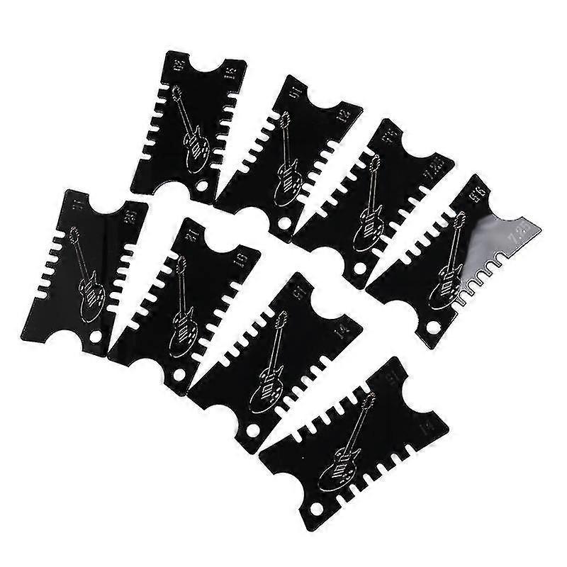 8 Pack Acryl Gitarre Kerbe Radius Gauge Griffbrett Gitarre Lineal