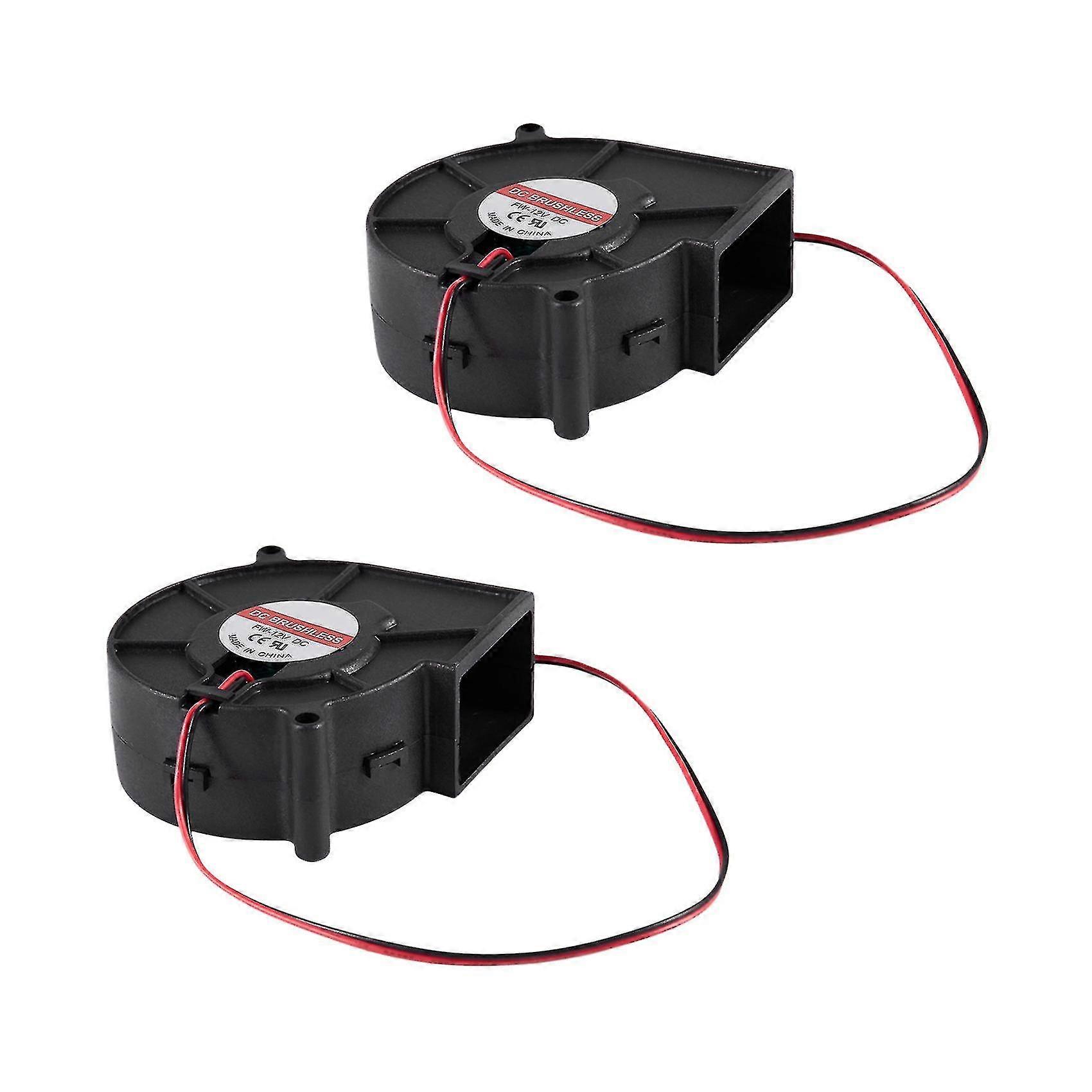 3pcs 75mm X 30mm Dc 12v 0.36a 2pin Computer Pc Blower Cooling Fan