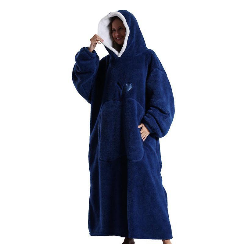 Wearable Blanket for Adult Women and Men Soft Comfy Warm Plush Hoodie Cover