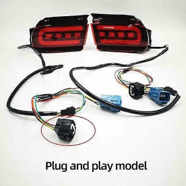 2PCS LED Reflector For Toyota Land Cruiser Prado 150 LC150 FJ150 GRJ150 2010 - 2020 Rear Bumper LED Tail Light Brake Light