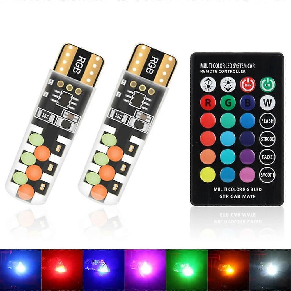 1set T10 led canbus bulb w5w bulb led car reversing light Flashlight Signal Lamp rgb led interior car light clearance lamp