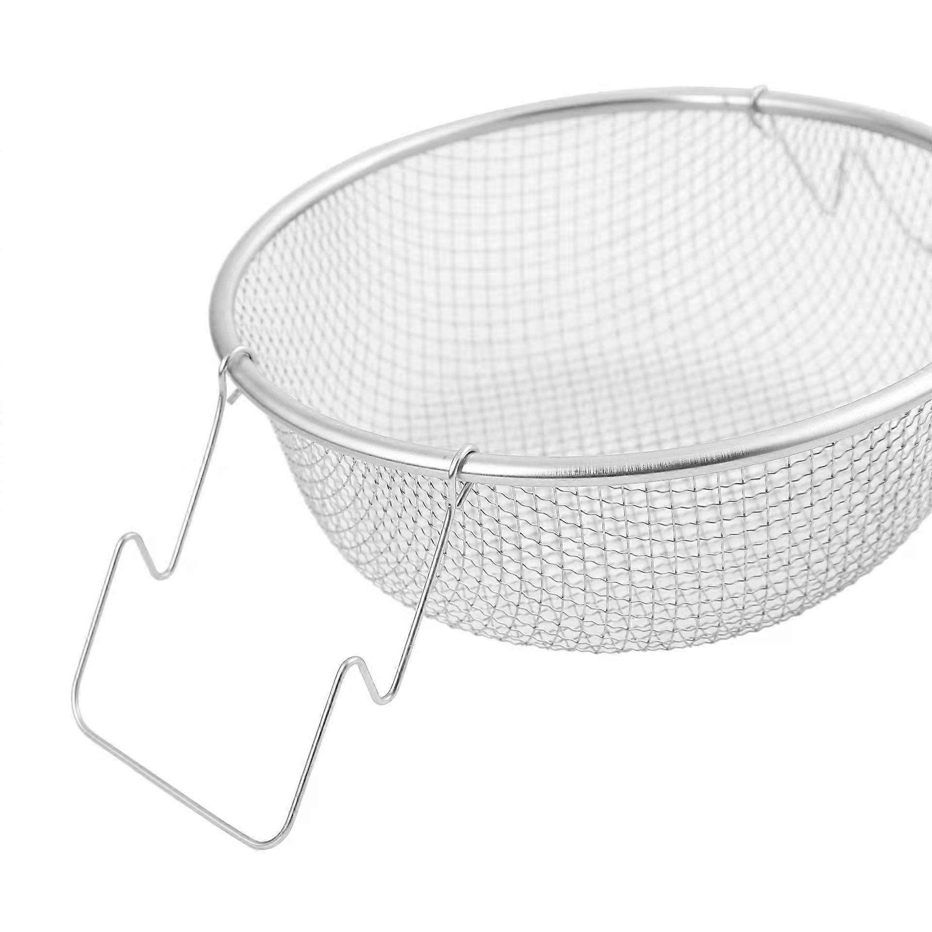 French Fries Basket Home Snack Mini Fryer Kitchen Tool Strainer Portable Handle Stainless Steel Tableware-22cm