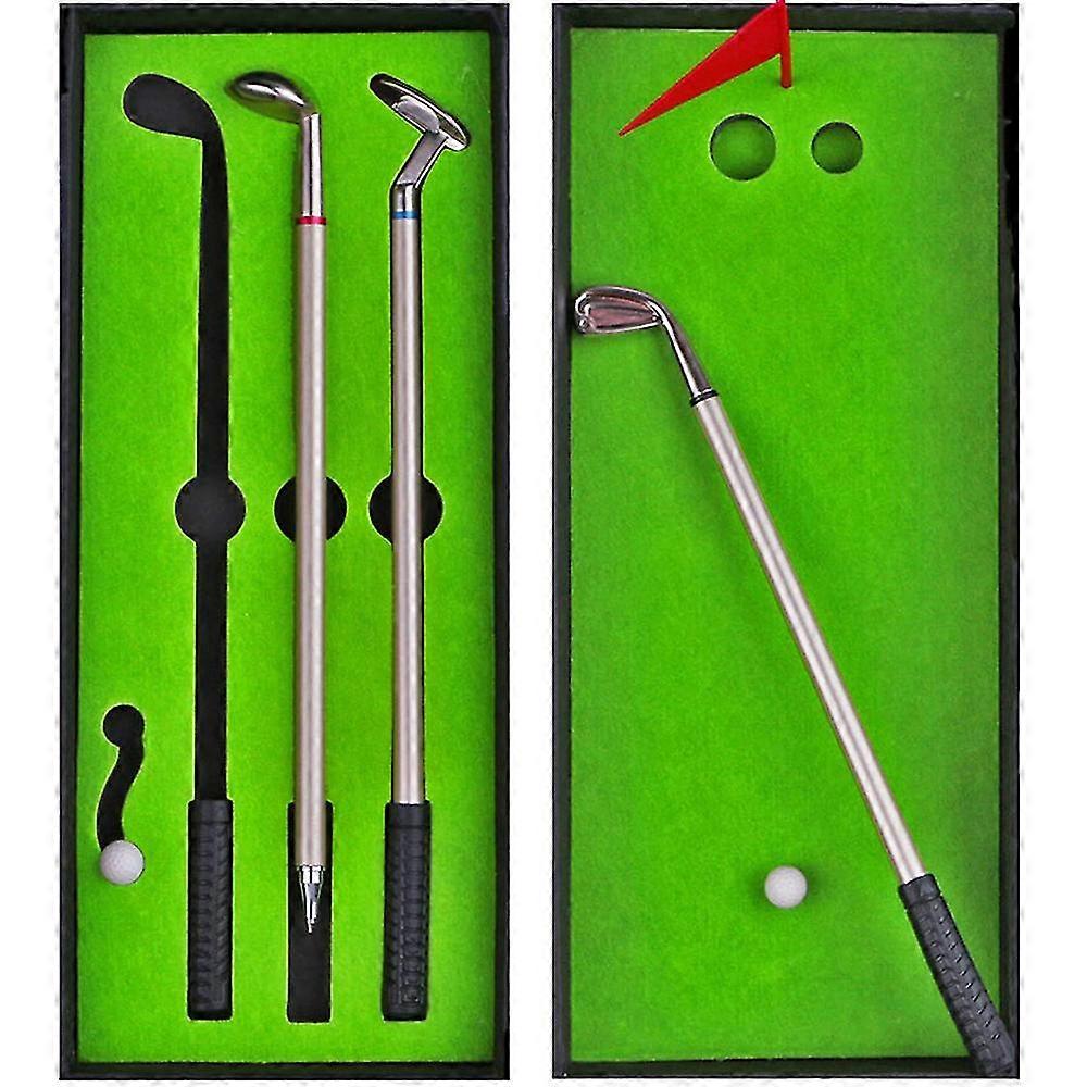 Golf Club Putter Pen Set Box - Δώρο διακόσμησης μίνι γκολφ για την επιφάνεια εργασίας