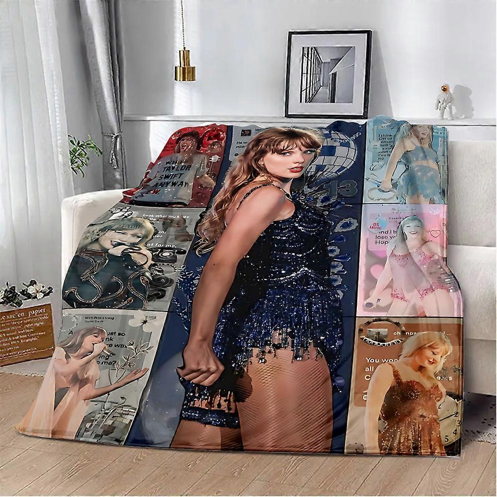 Sød tegneserie trykt tæppe picnic tæpper varmt tæppe bløde s-swifts behageligt tæppe hjem rejse fødselsdag t-taylors gave