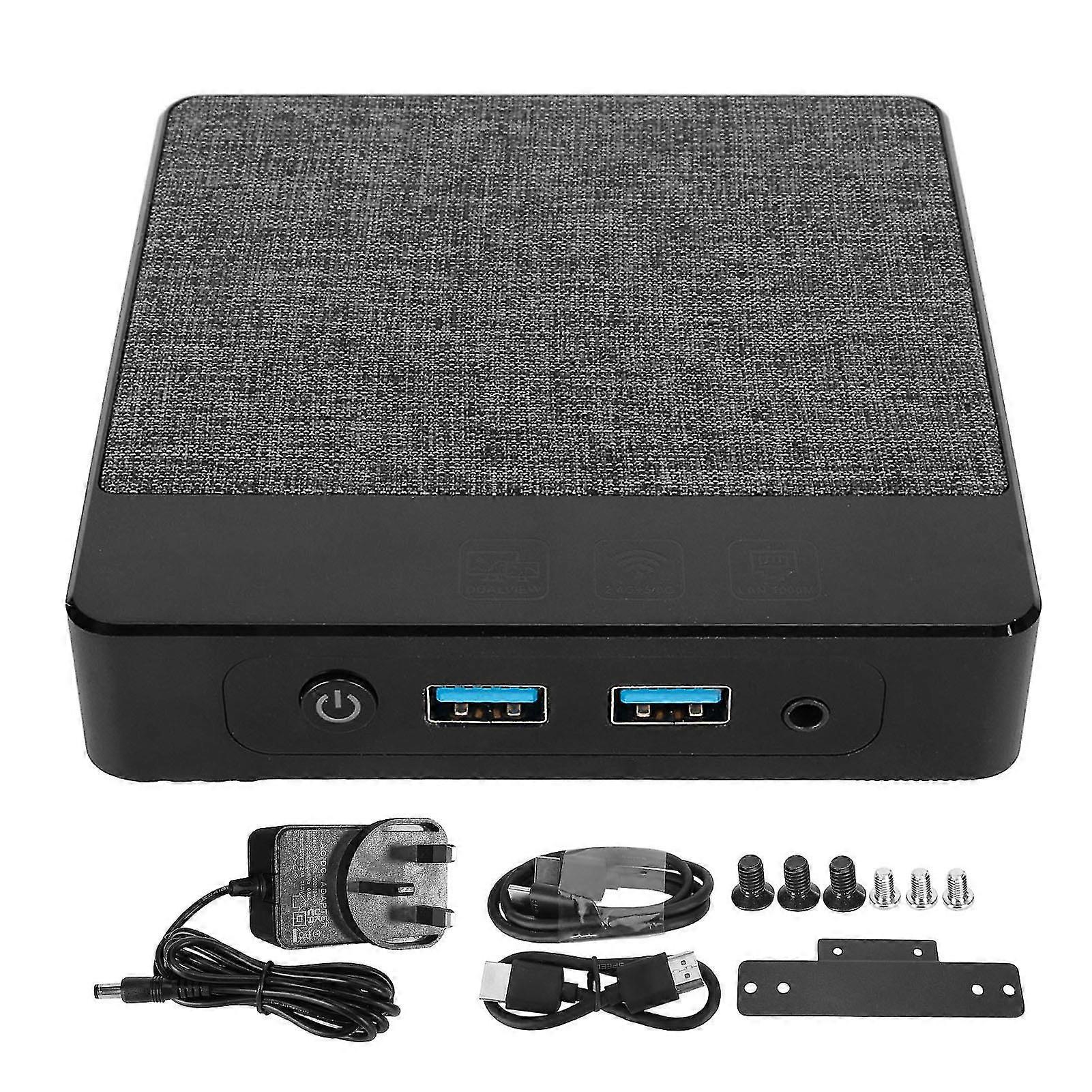 Intel N4020 Mini PC 4K 60Hz, 2.8Ghz, 2.4G5G WiFi, Bluetooth 5.0, Gigabit Ethernet - Windows 11 Pro, UK Plug (6GB RAM, 64GB128GB Storage)