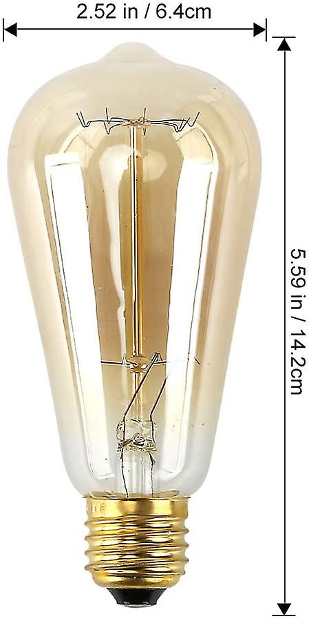 Produktbild von CLAR Vintage LED Glühbirne E27 G125 - Retro Design Mit 12W & 2500K Warmweiß (3er Pack)