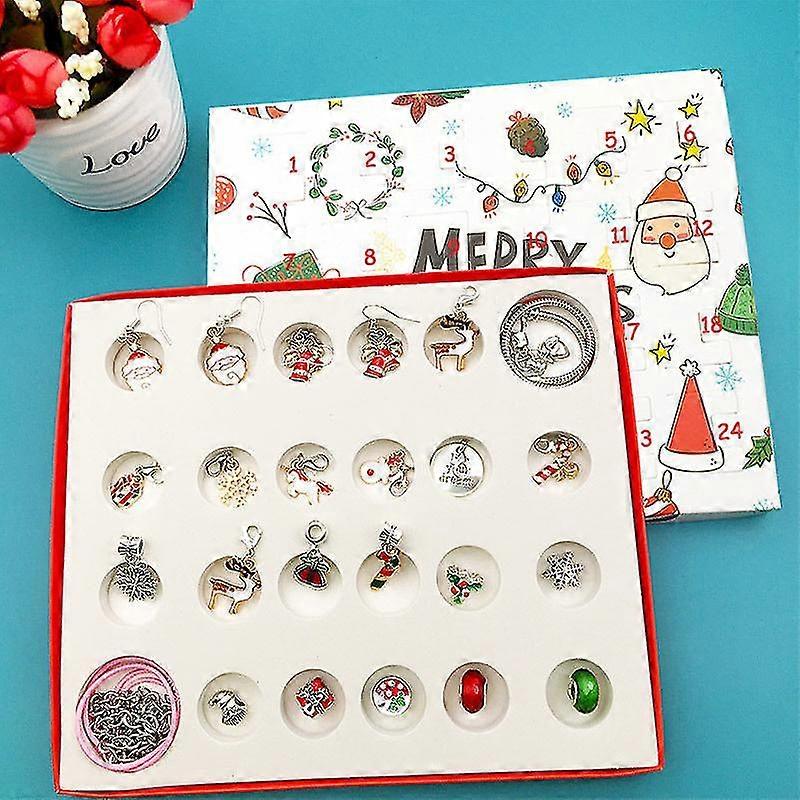 Christmas Gift Xmas 24 Countdown Calendar Advent Surprise Blind Box Set Diy