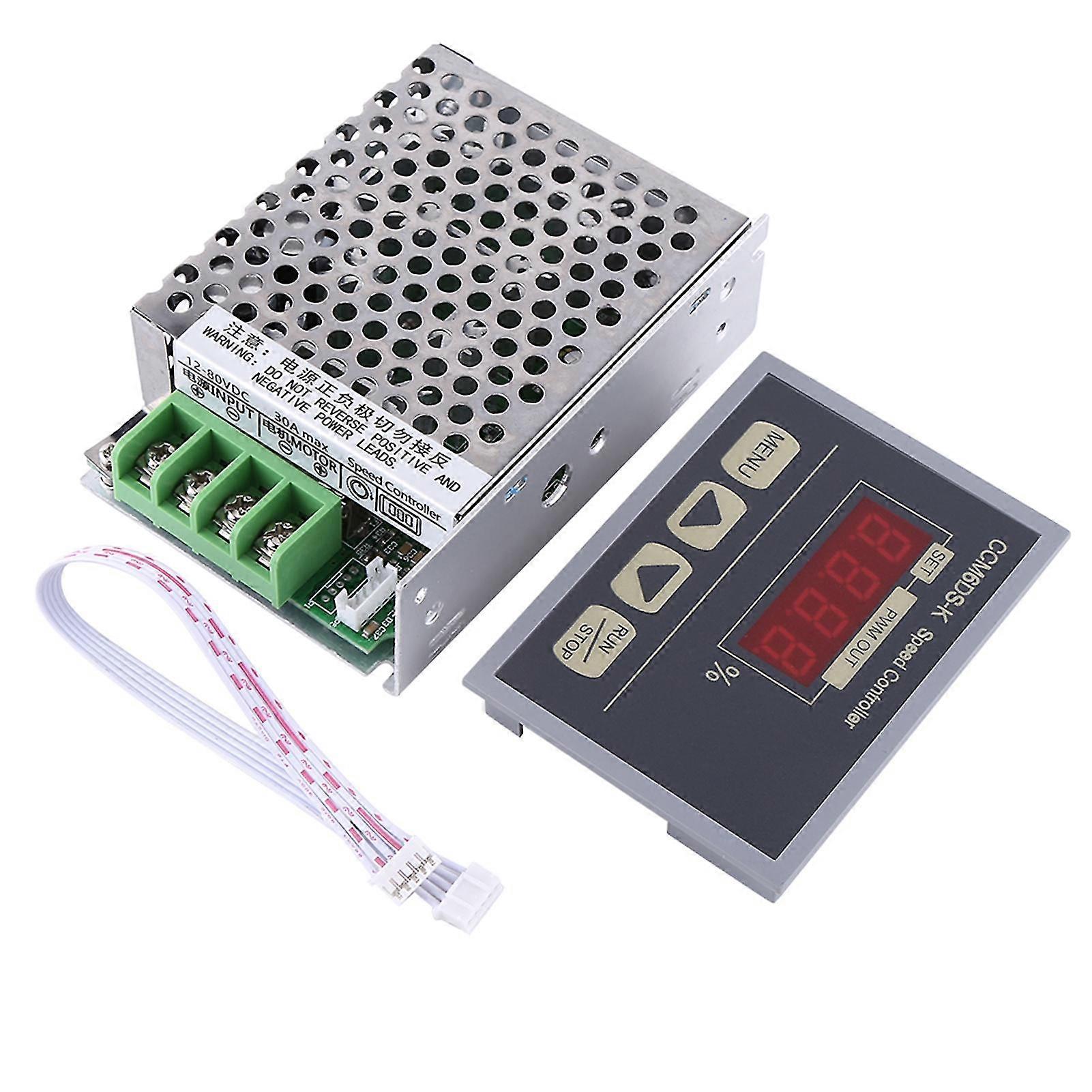 DC Motor Speed Controller 12-80V 30A with Digital Display Panel