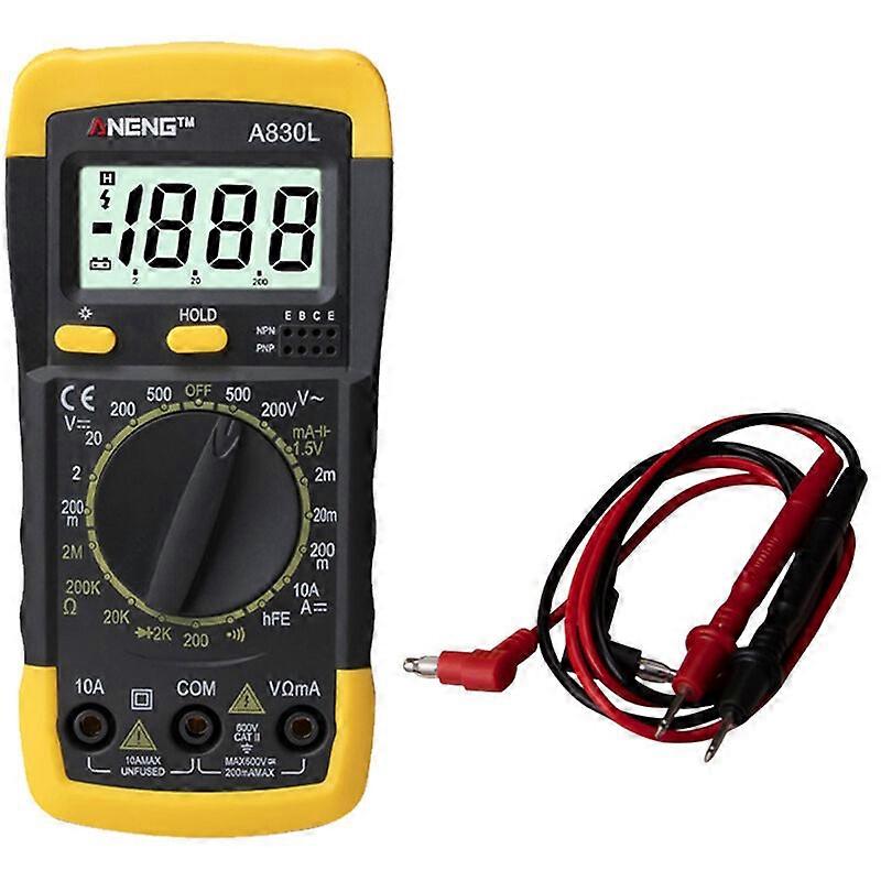 Multimtre LCD numrique, instrument portable multifonctionnel de multimtr