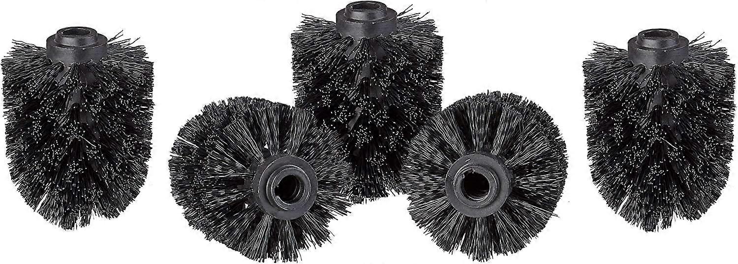 Dww-Noir Tte de Rechange pour Brosse WC lot de 5 Orifice 8*10cm