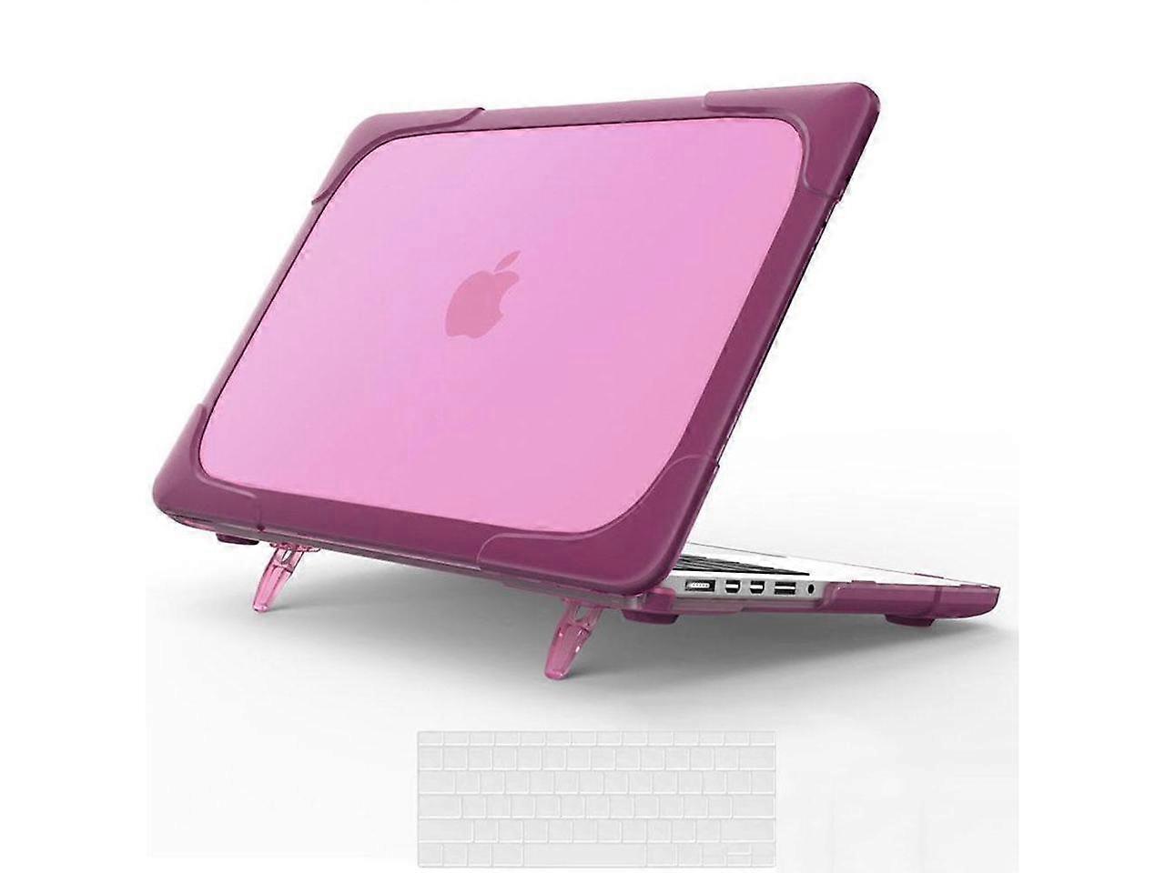 for MacBook Pro 15 inch with Retina Dispaly Model A1398 2012-2015 Release, Keyboard Cover Heavy Duty Plastic Hard Shell Case with Fold Kickstand, Keyb