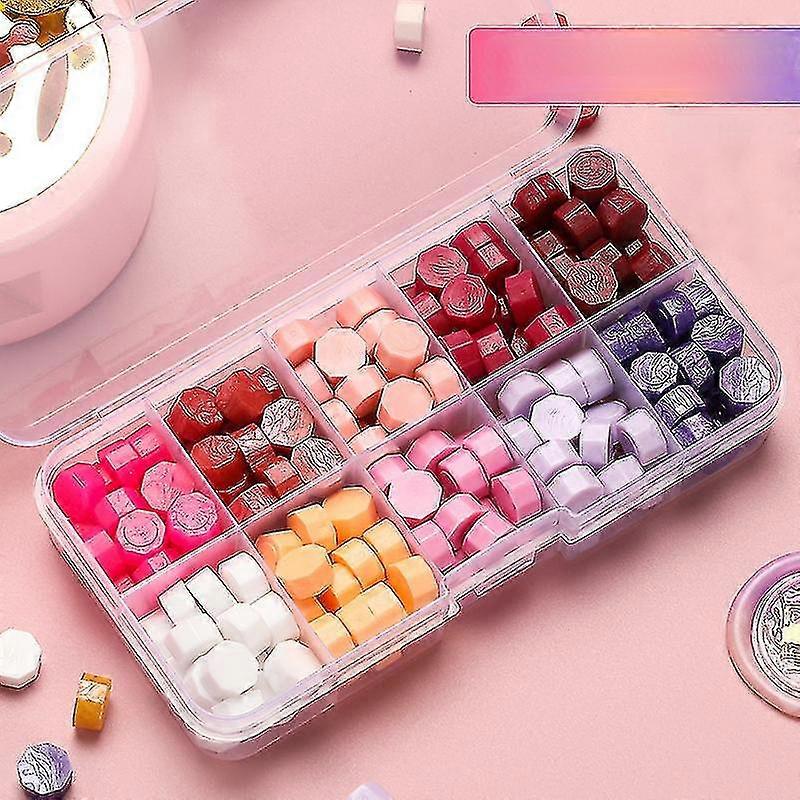 200pcsシーリングワックスビーズ、ワックスシールスタンプ用シーリングワックス(C - sytle)