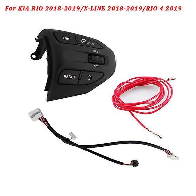 Car Steering Wheel Cruise Control Buttons For KIA Rio 4 2018-2020 XLINE 2018-2020 Year Bluetooth Phone Control Volume Switch