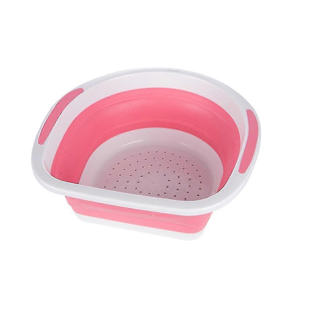 Fällbar avloppskorg Badkar Grönsaksfrukt Diskkorg Teleskopiska tvättkorgar