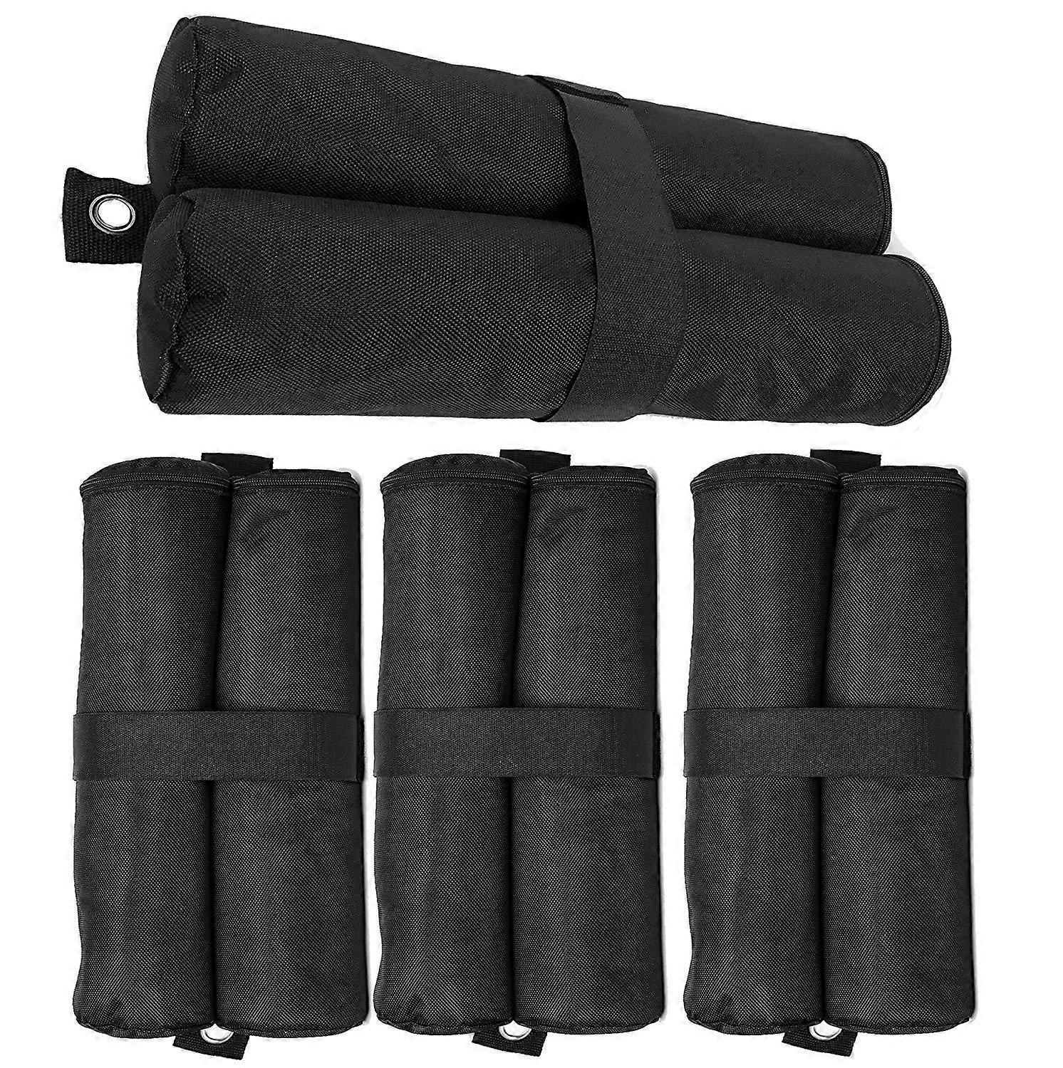 Black Flag ballast weights, Set of 4, ballast for tents, to be filled with sand, stones, 10 kg per foot