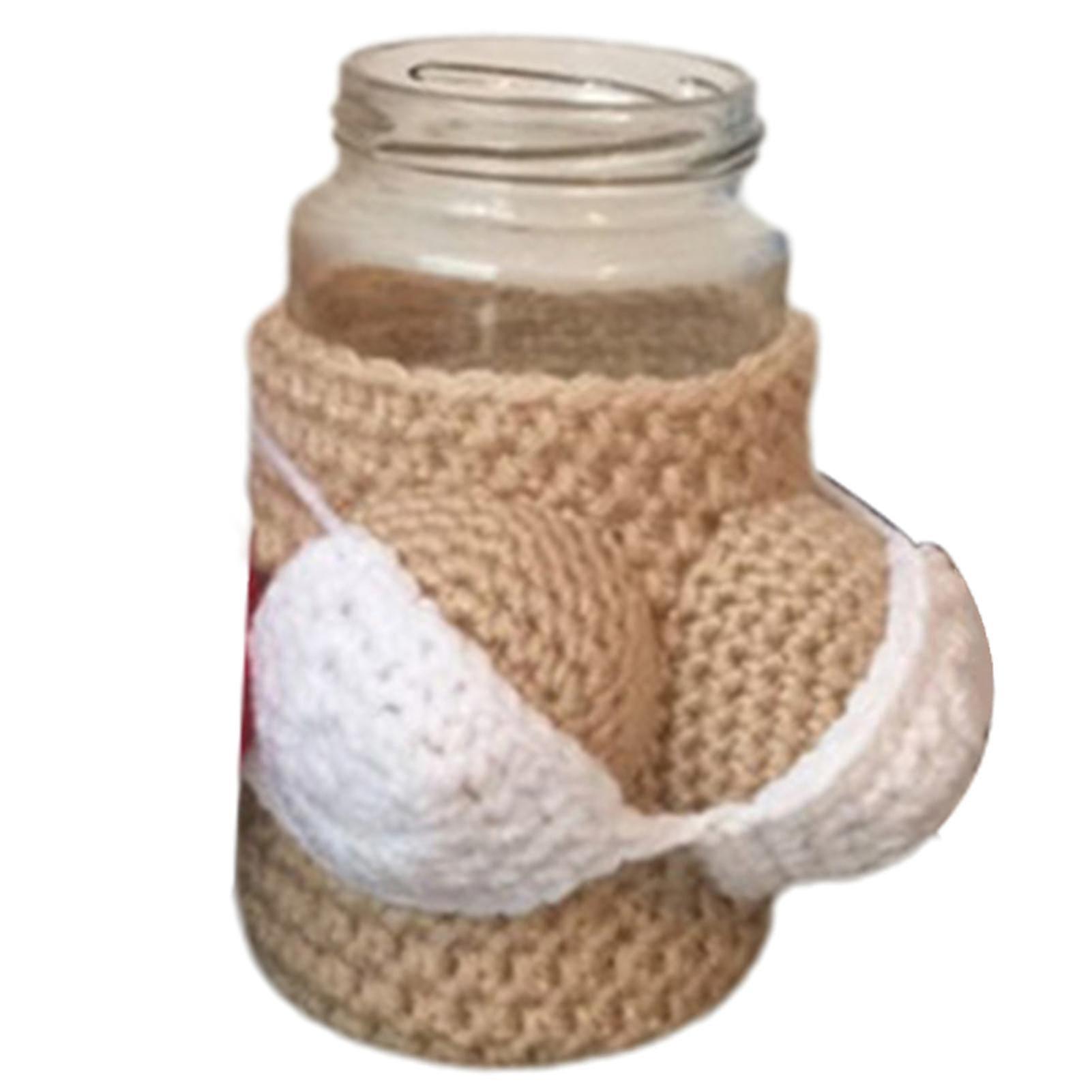 Bottle Cozy Beer Covers Big Boobs Design Soft Knitted Bottle Decor Dress Sleeves Creative Novelty