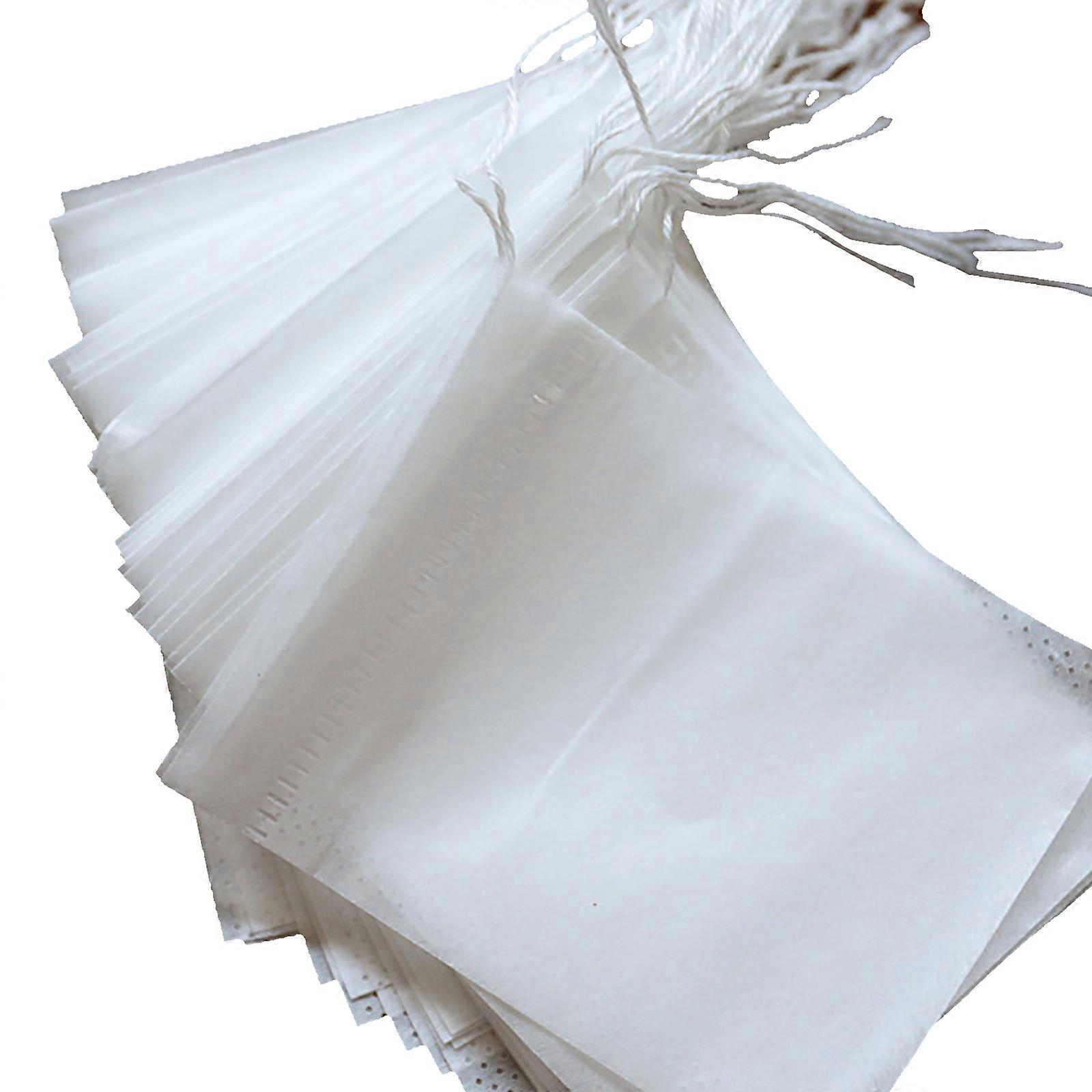 100 Pcs Disposable Tea Bags for Loose Leaf Tea with Drawstring String Tea Empty