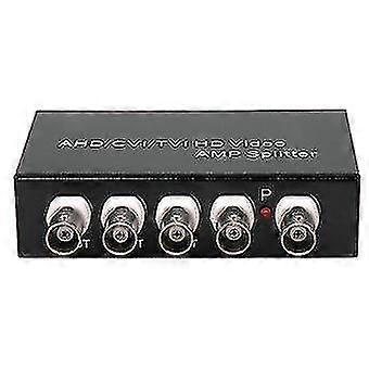 Signal 1 In 4 Out Ahd/cvi/tvi Video Splitter Hd Coaxial Camera,black