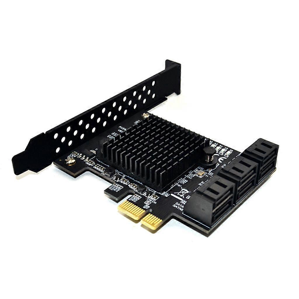 Karta rozszerzeń PCI-E 1X do Sata 3.0 6 portów Full Speed Rozszerzenie transferu 6 Gb/s