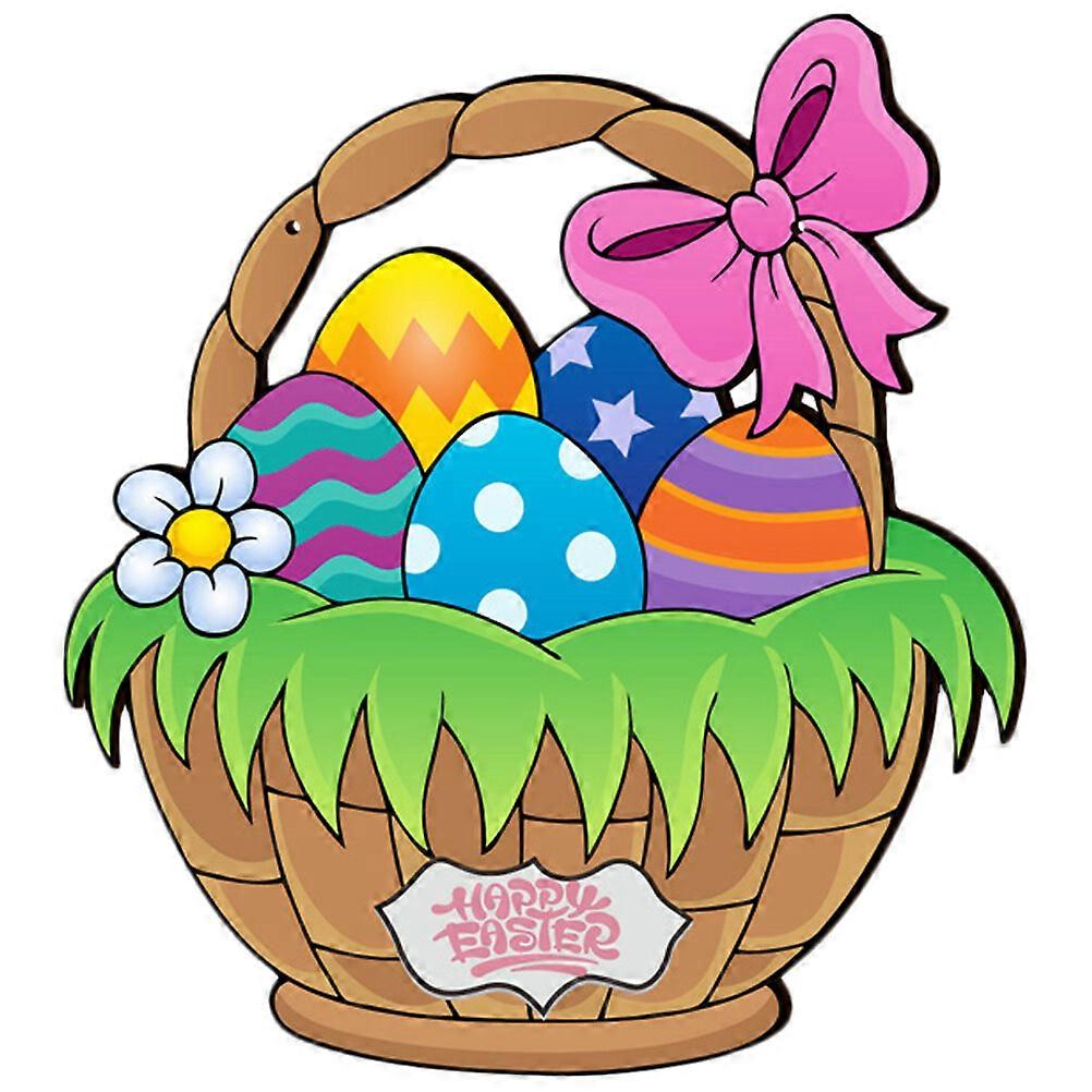 Easter-themed Egg Pendant Decorative Easter Egg Hanging Decor Window Hanging Board Decor