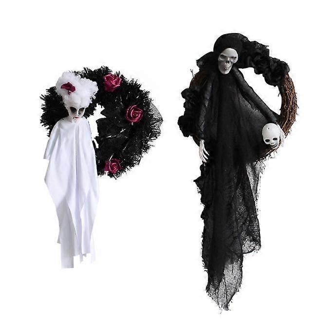 Halloween White Ghost Door Hanging Party Garland Ornaments