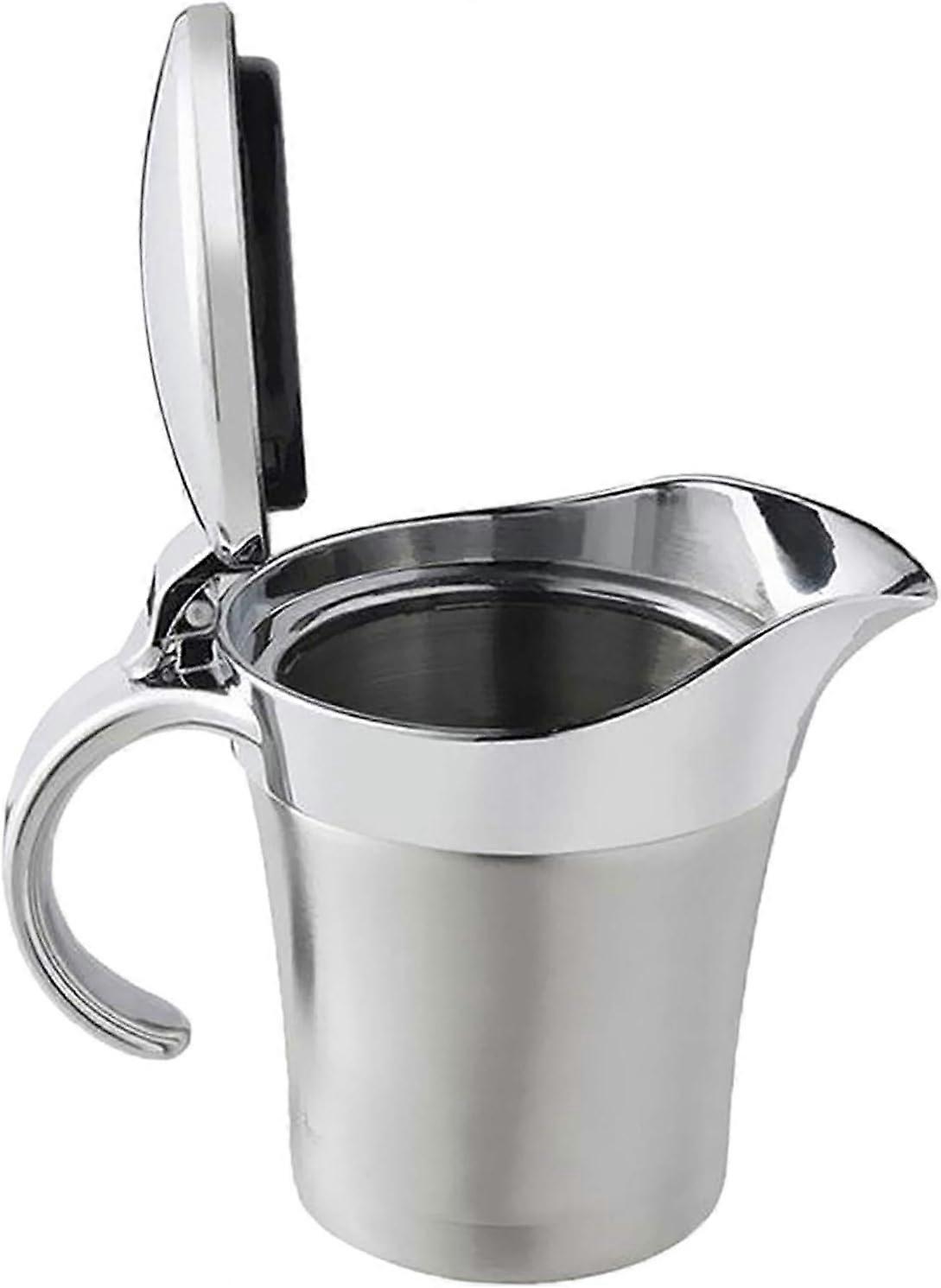 Saucière isotherme en acier inoxydable à double paroi - 500ml pour sauces à la crème de lait