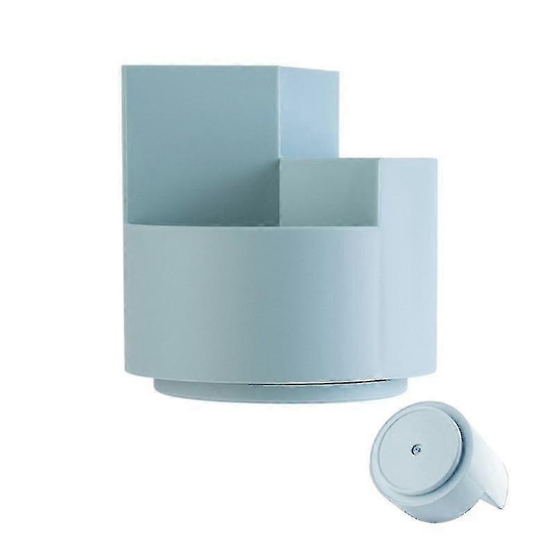 Exquisite Creative Desktop Pen Holder Rotatable 3-grids Desktop Pen Holder Case