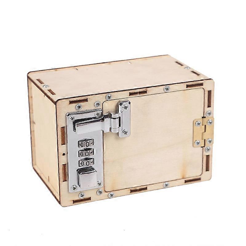 Password Box Model Building Multifunctional Educational DIY Mechanical Lockbox Baby Kids Toys for School Qinhai