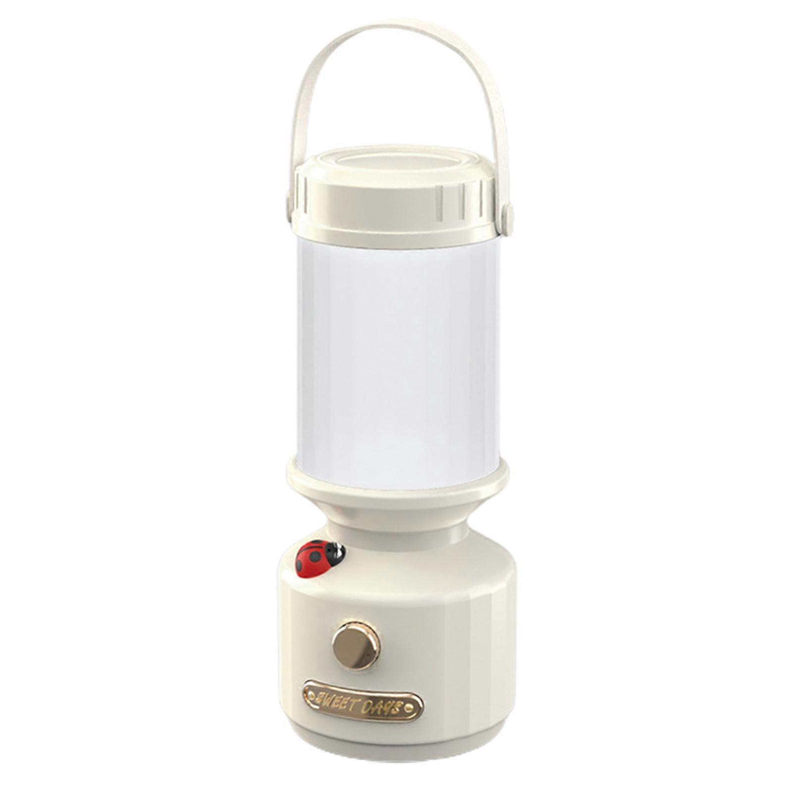 Portable Outdoor Light Camping Lantern Stepless Dimmable Flicker Free Eye Protection Cordless Lantern Table Lamp QingHai