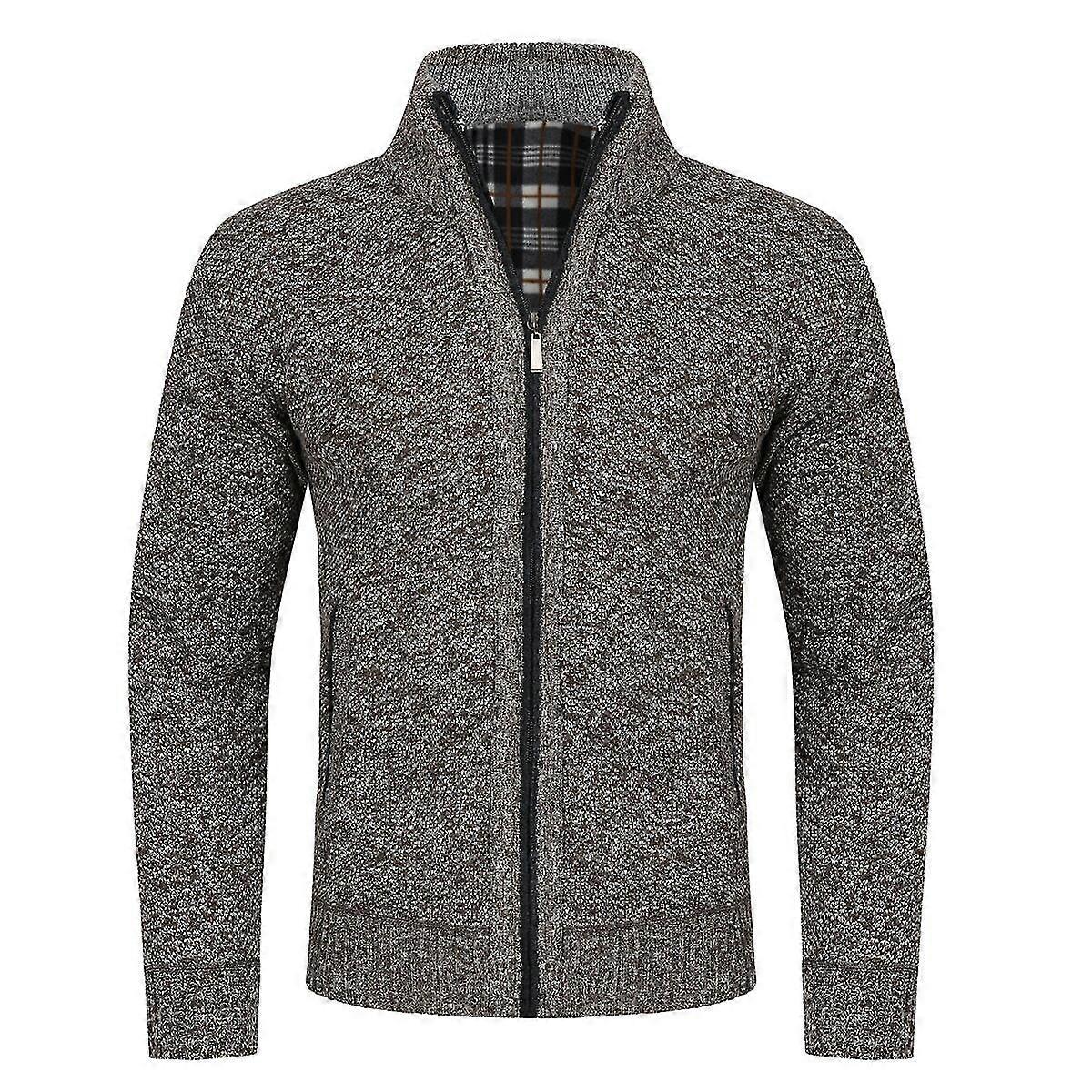 Herren Stehkragenpullover Slim Fit Strickpullover Sweatshirt