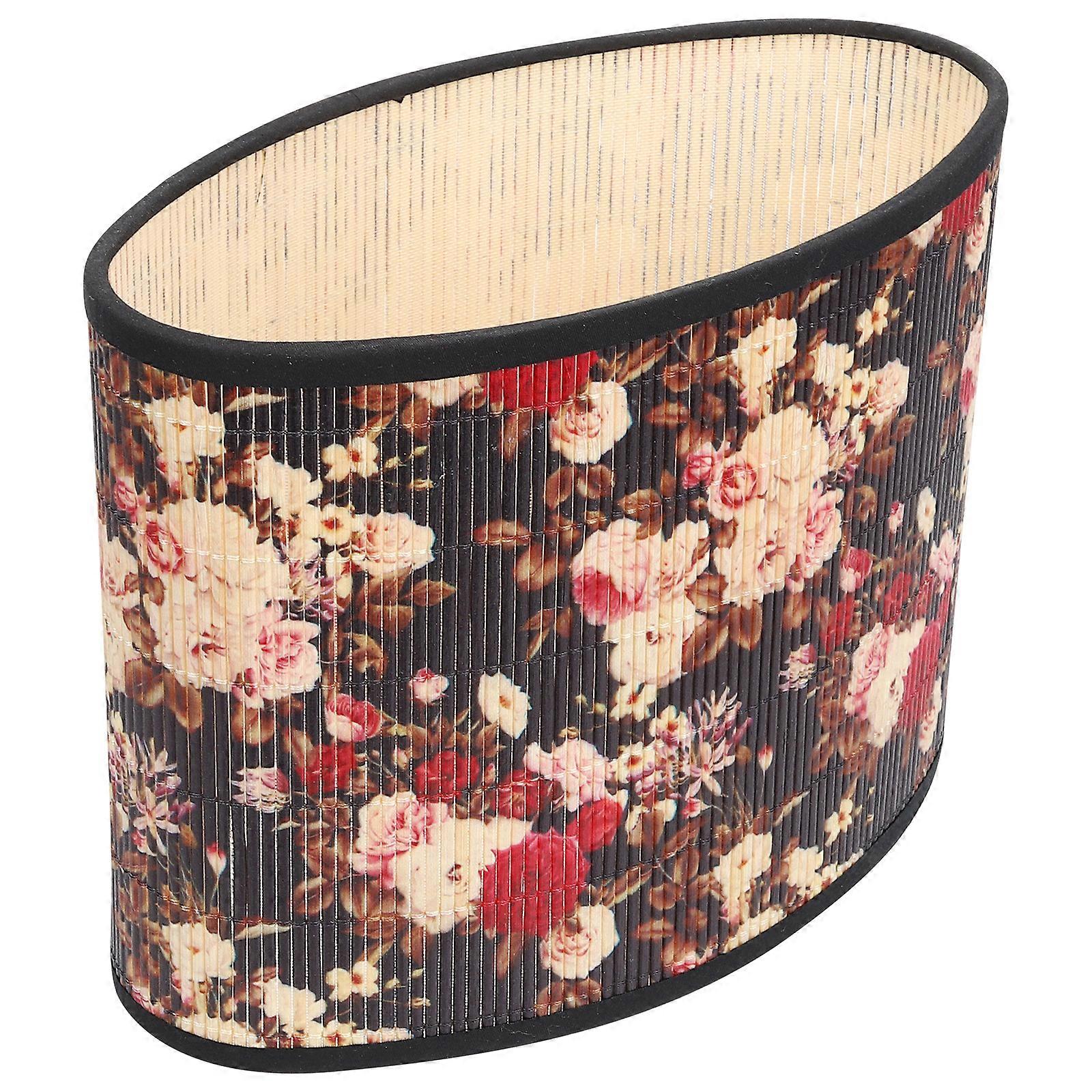 Oval Bamboo Lamp Shade Rustic Lamp Shade Cover Table Lamp Shade Replacement