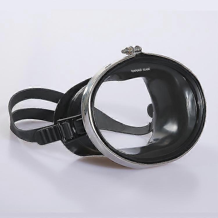 Black Diving Mask Scuba Diving Goggles, Waterproof And Quickly Adjustable Snorkeling Mask Stainless
