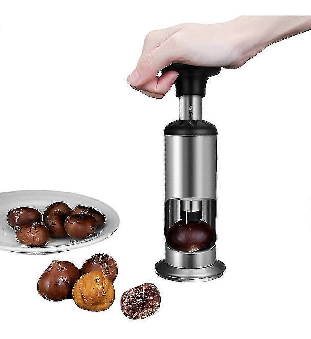 Χειροκίνητος αποφλοιωτής κάστανου ανοξείδωτου, ανοιχτήρι κάστανου, χειροκίνητο ανοιχτήρι κάστανου, ανοξείδωτο ατσάλι1pcs) s20241212404