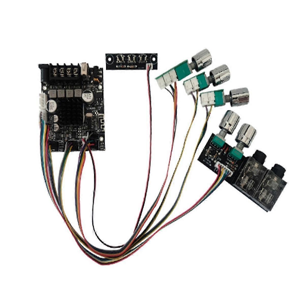 -502hs Ktv Microphone Audio Integrated Machine 2.0 Channel Bluetooth Amplifier Board 50w+50w, External Amplifier Board