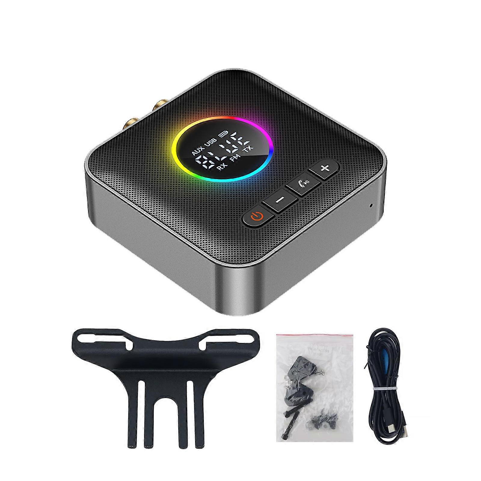 5.4 Bluetooth FM Transmitter Adapter Audio Receiver Lossless U Disk One to Two U